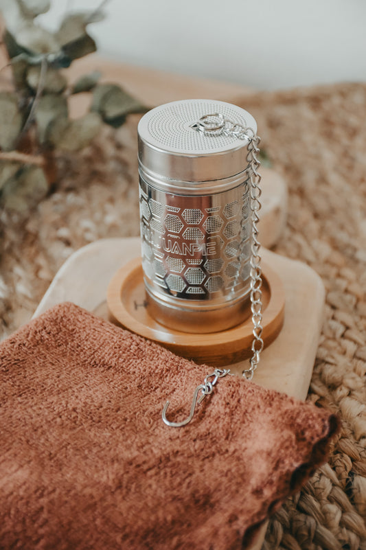 Stainless Steel Infuser with Bamboo Tray