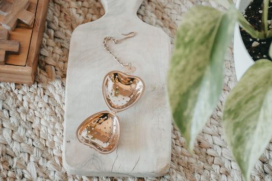Rose Gold Heart Shape Infuser